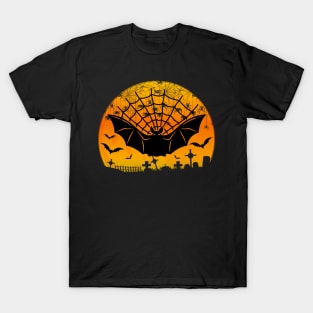 Spooky Moon Halloween Witch Monster Ghost Pumpkin 10 T-Shirt